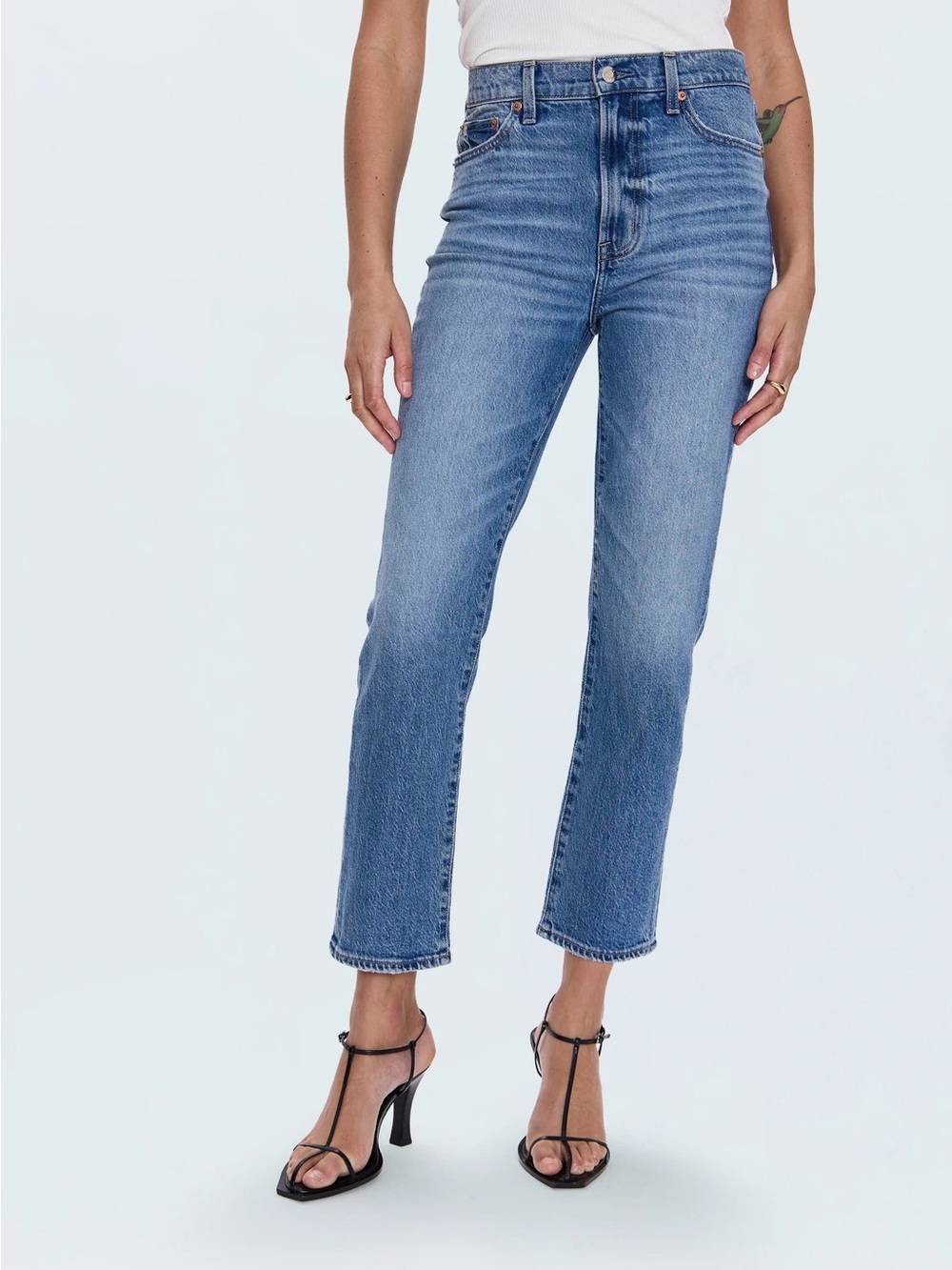 Pistola Bri High Rise Slim Straight Jeans Charleston